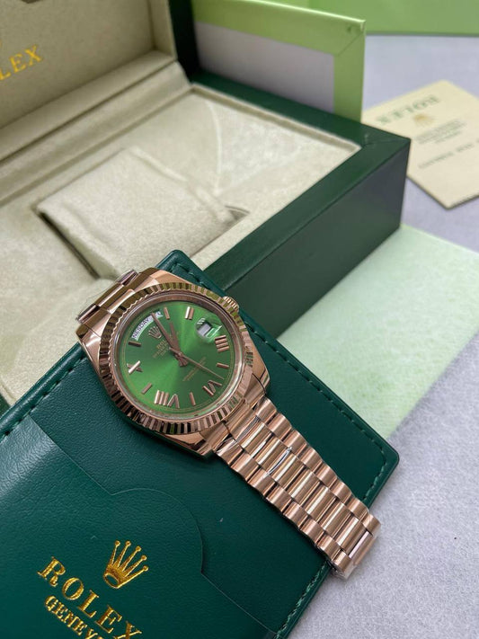 Rolex Day-Date 40 in Everose Gold with President Bracelet