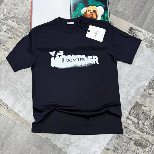 Moncler Ivory Logo Body Fit T-Shirt