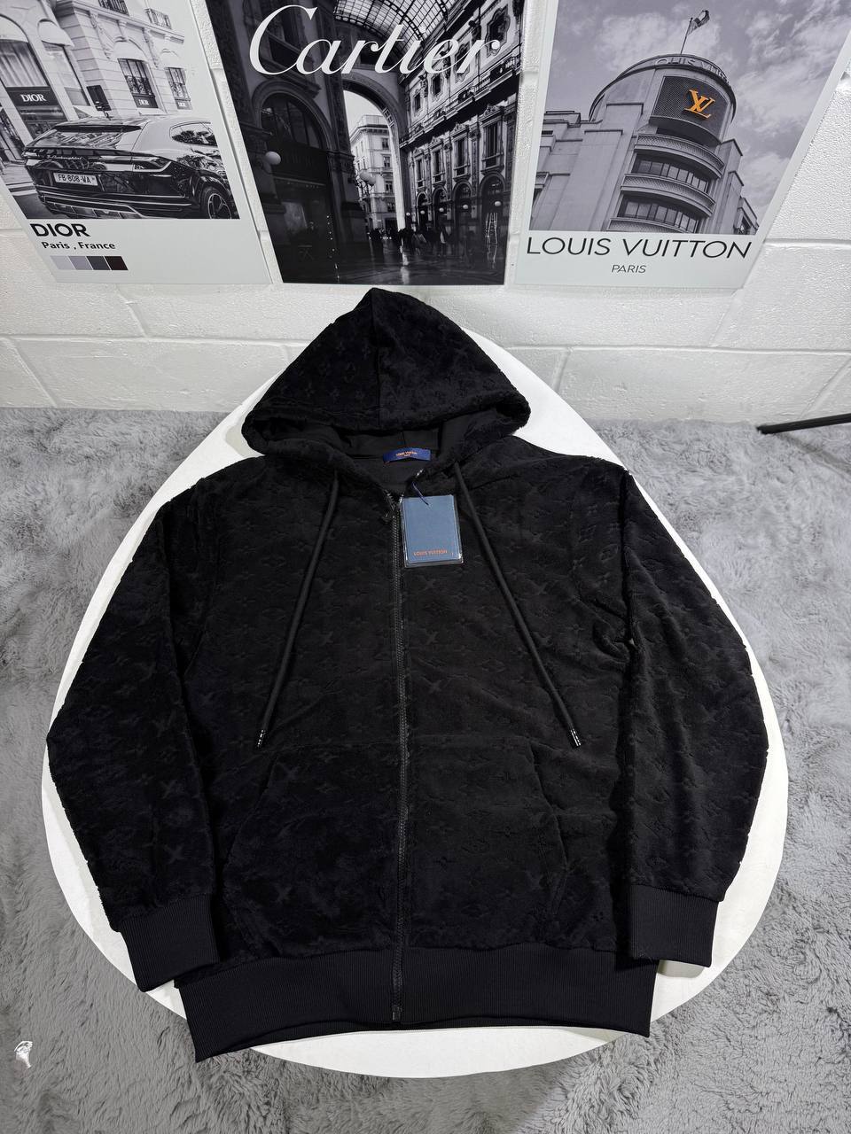 Louis Vuitton Monogram French Terry Zip-Through Hoodie