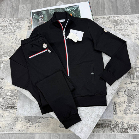 Moncler Jersey Tipped Tracktop and Matching Drawstring Track Pants