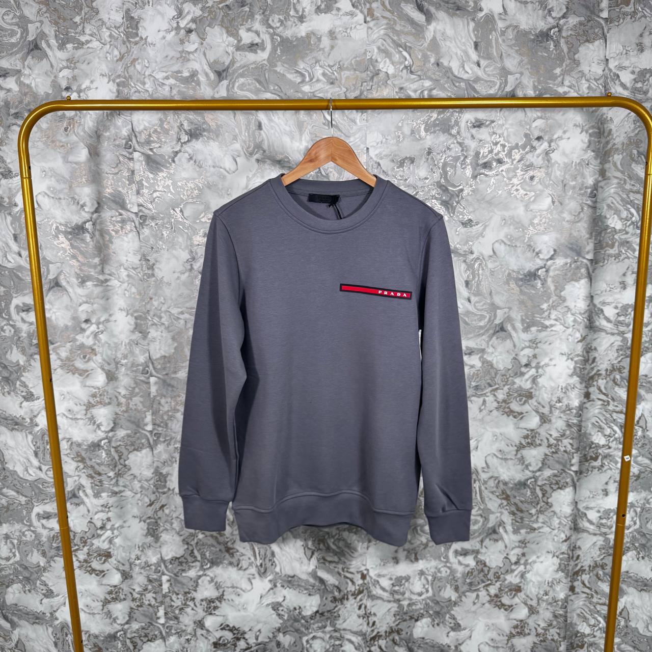 Prada Stretch-Woven Recycled Polyester Jumper | Heat-Sealed Brand patch at the Chest