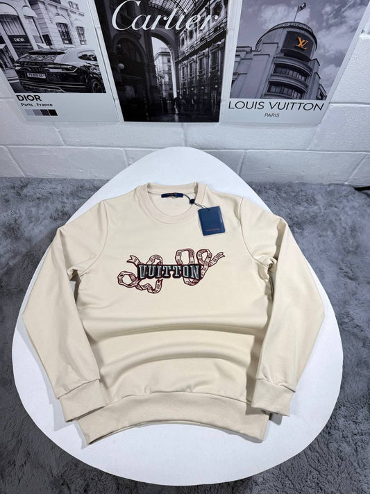 Louis Vuitton Embroidered Cotton Crewneck Jumper