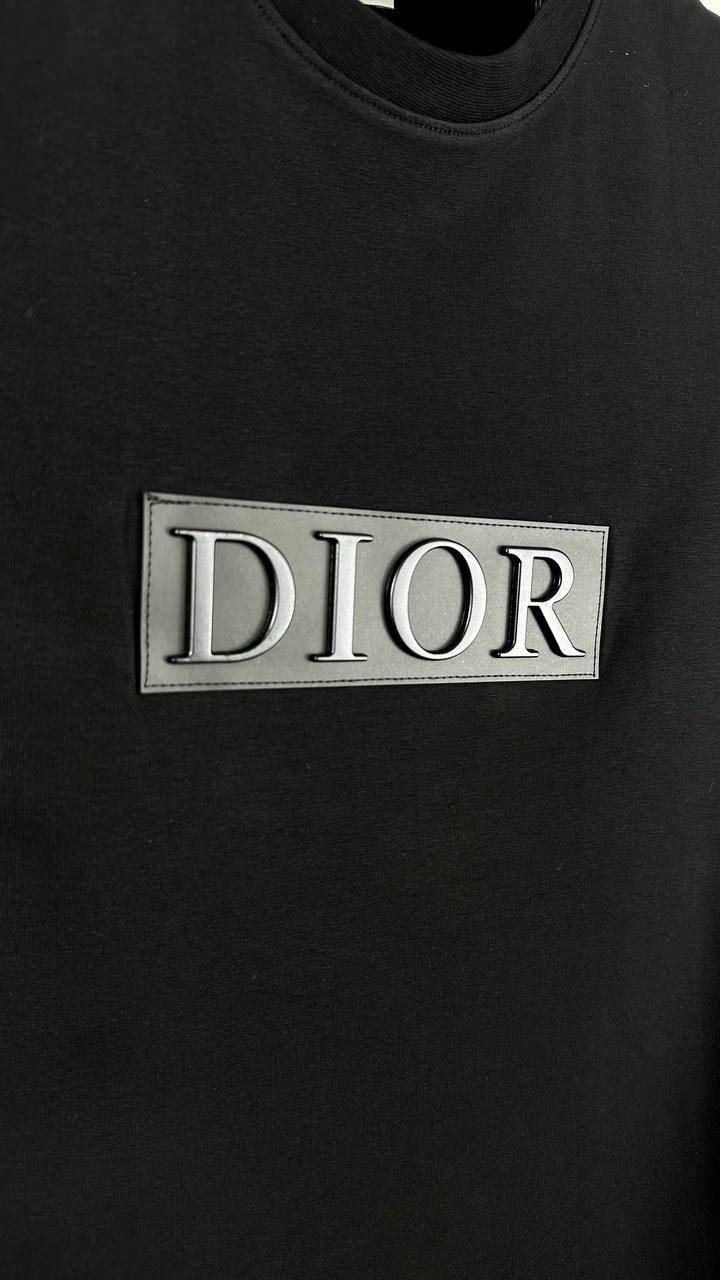 Dior T-Shirt Featuring a Tonal "DIOR" Signature on the Chest.