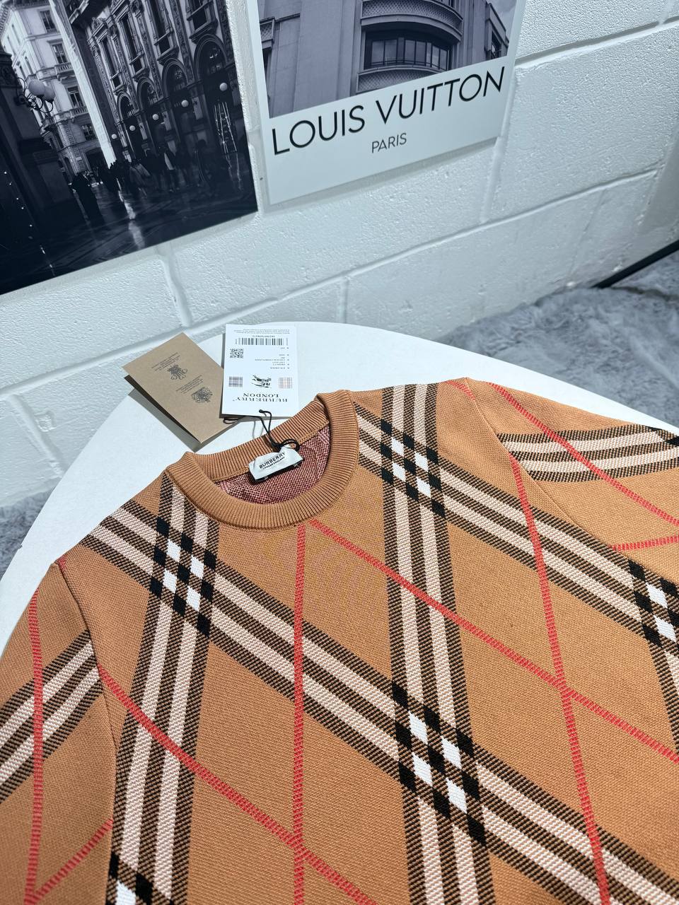 Burberry Check Wool-Blend Jumper