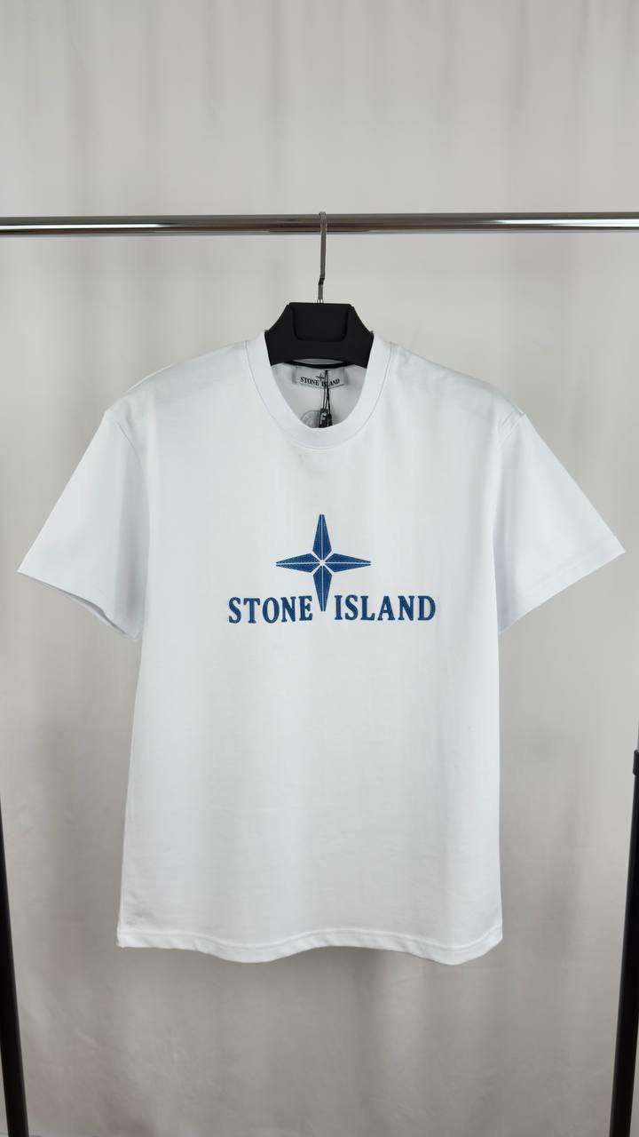 Stone Island Logo-Print Cotton T-Shirt