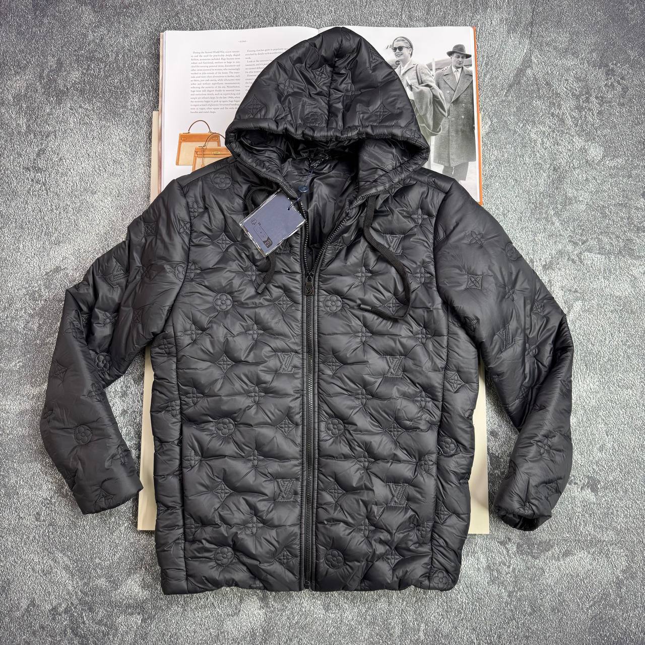 Louis Vuitton Monogram Quilted Hooded Blouson Jacket