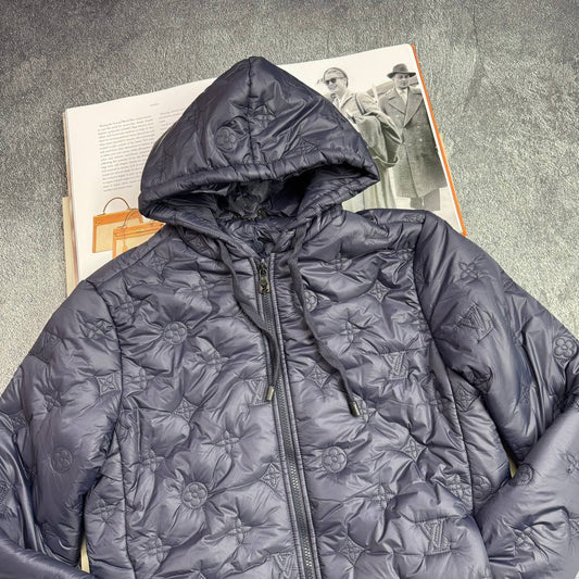 Louis Vuitton Monogram Quilted Hooded Blouson Jacket