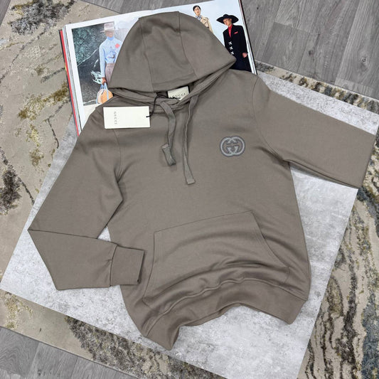 Gucci Interlocking G-Patch Oversized Pullover Hoodie in 3 Colors