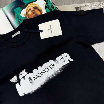 Moncler Ivory Logo Body Fit T-Shirt