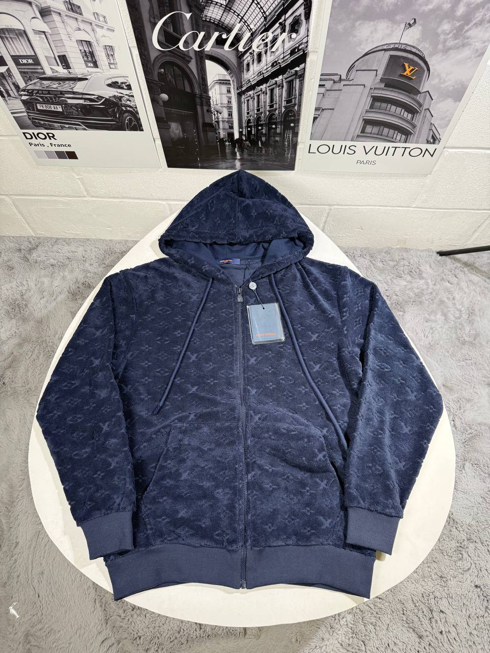 Louis Vuitton Monogram French Terry Zip-Through Hoodie