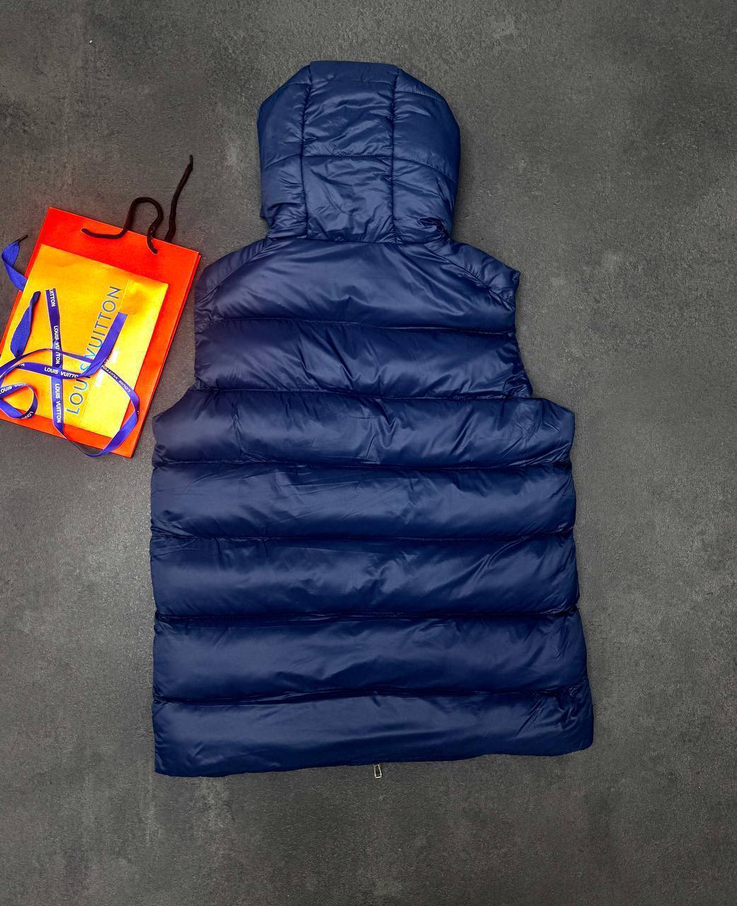Moncler Montreuil Hooded Logo Down Gilet