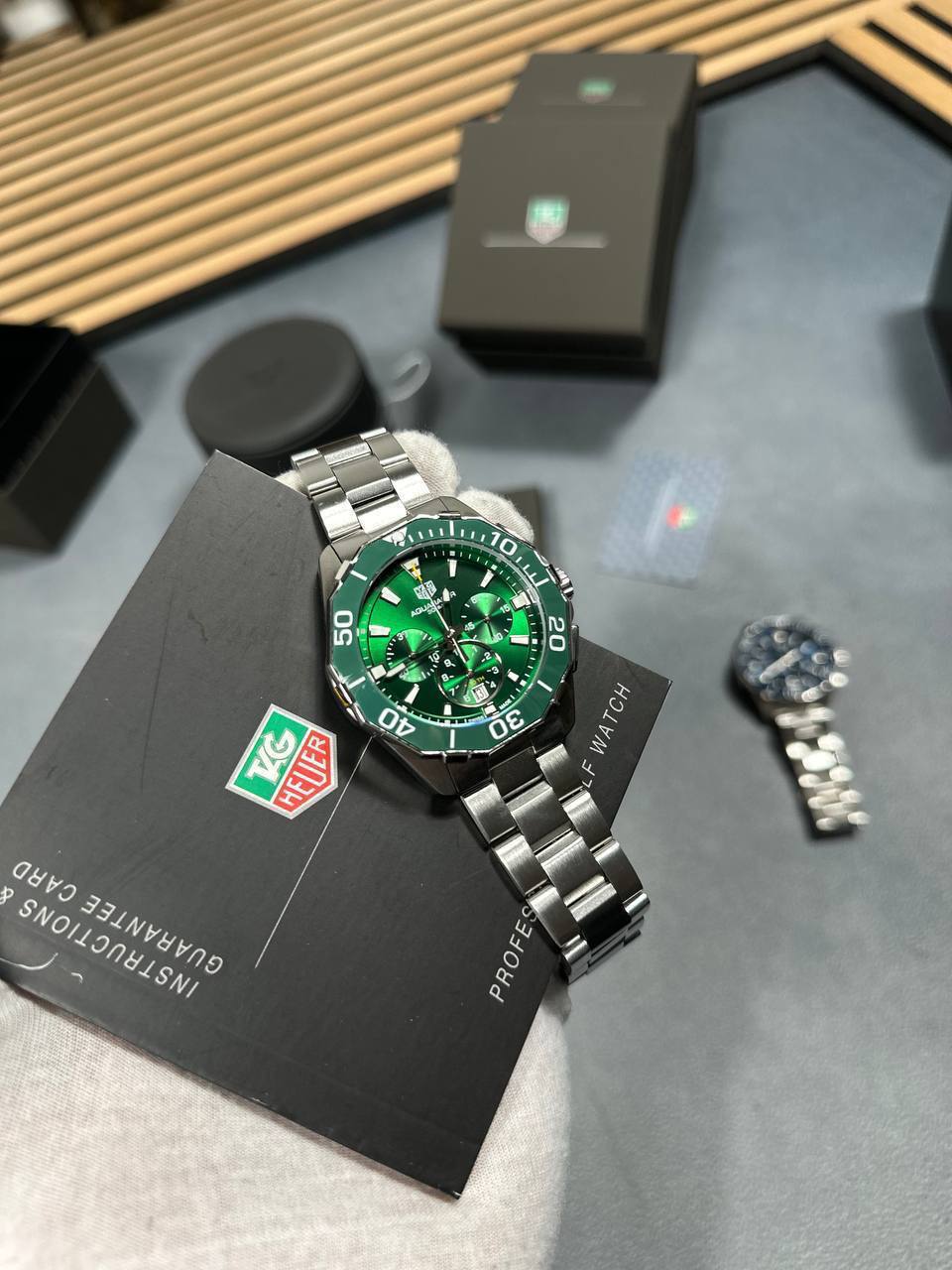 Tag Heuer Aquaracer Calibre Chronograph Dial Steel Strap