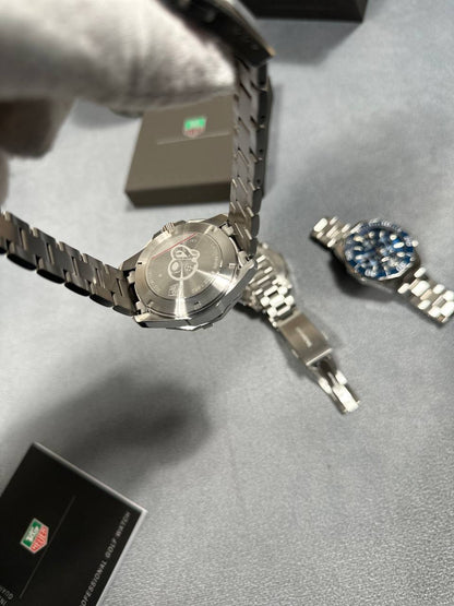 Tag Heuer Aquaracer Calibre Chronograph Dial Steel Strap