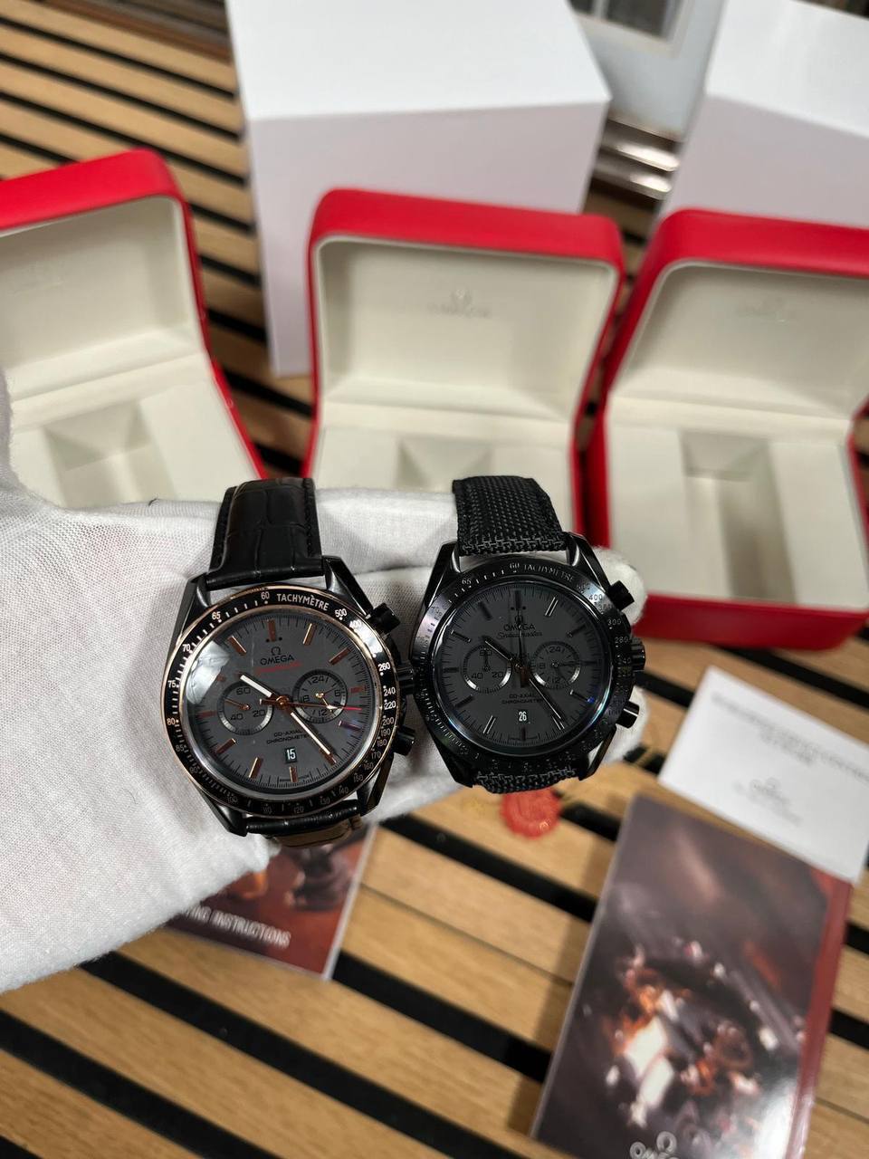 Omega Speedmaster Dark Side of the Moon watch Textile Strap.