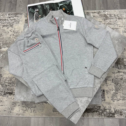 Moncler Jersey Tipped Tracktop and Matching Drawstring Track Pants