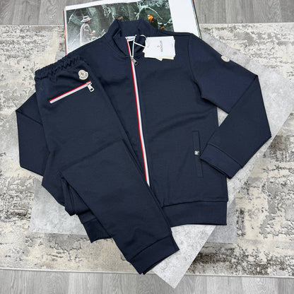 Moncler Jersey Tipped Tracktop and Matching Drawstring Track Pants