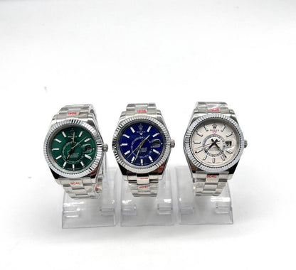 Rolex Sky-Dweller Watches with Oyster Bracelets.