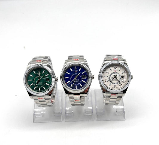 Rolex Sky-Dweller Watches with Oyster Bracelets.