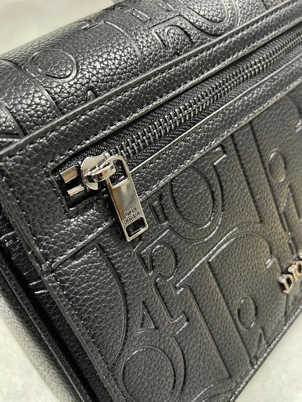 Dior Small Saddle Messenger Bag with Flap Black Dior Gravity Leather