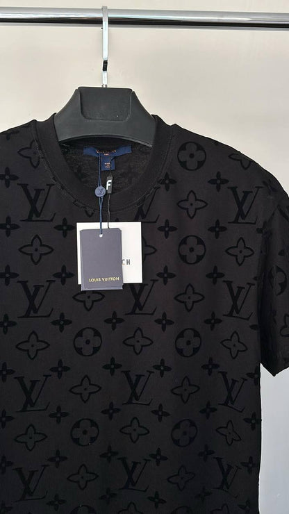 Louis Vuitton Embossed Logo T-Shirt in Cotton Jersey.