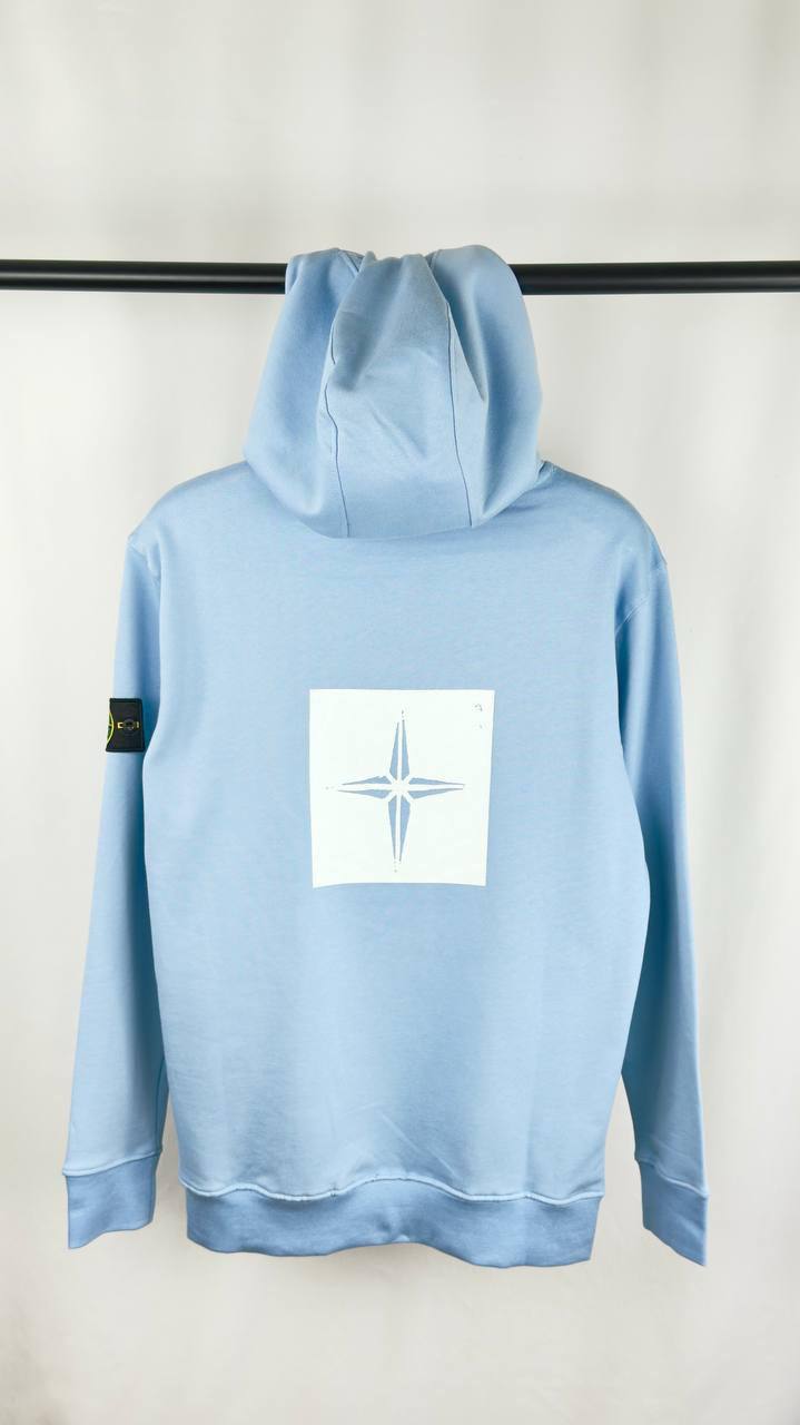 Stone Island Box Print Pullover Hoodies