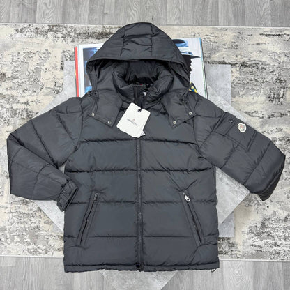Moncler Montgenevre Hooded Wool Flannel Short Down AAA Jacket