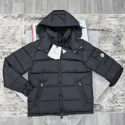Moncler Montgenevre Hooded Wool Flannel Short Down AAA Jacket