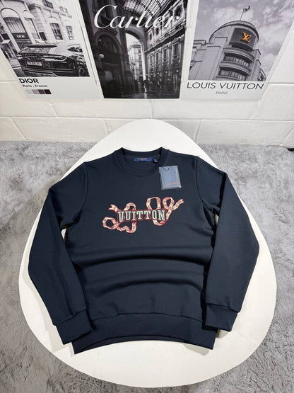Louis Vuitton Embroidered Cotton Crewneck Jumper