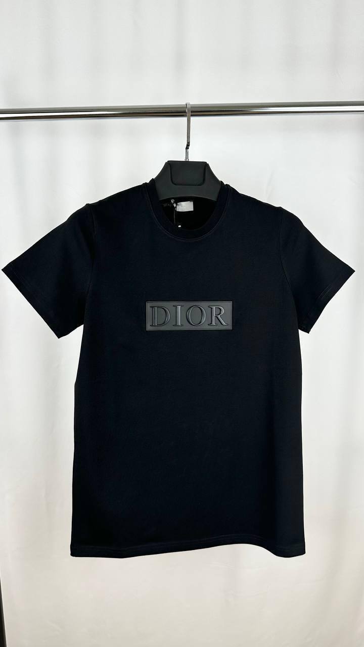 Dior T-Shirt Featuring a Tonal "DIOR" Signature on the Chest.