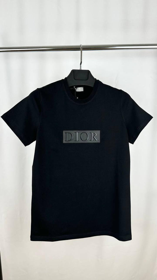 Dior T-Shirt Featuring a Tonal "DIOR" Signature on the Chest.