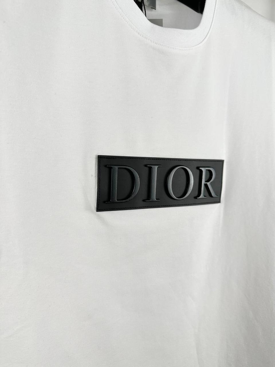 Dior T-Shirt Featuring a Tonal "DIOR" Signature on the Chest.