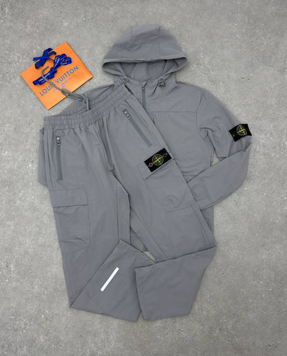 Stone Island Tracksuit with Cargo Trousers.