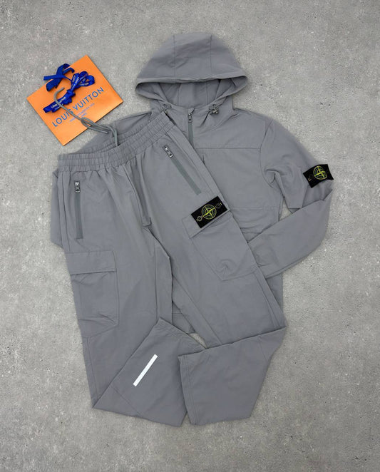 Stone Island Tracksuit with Cargo Trousers.