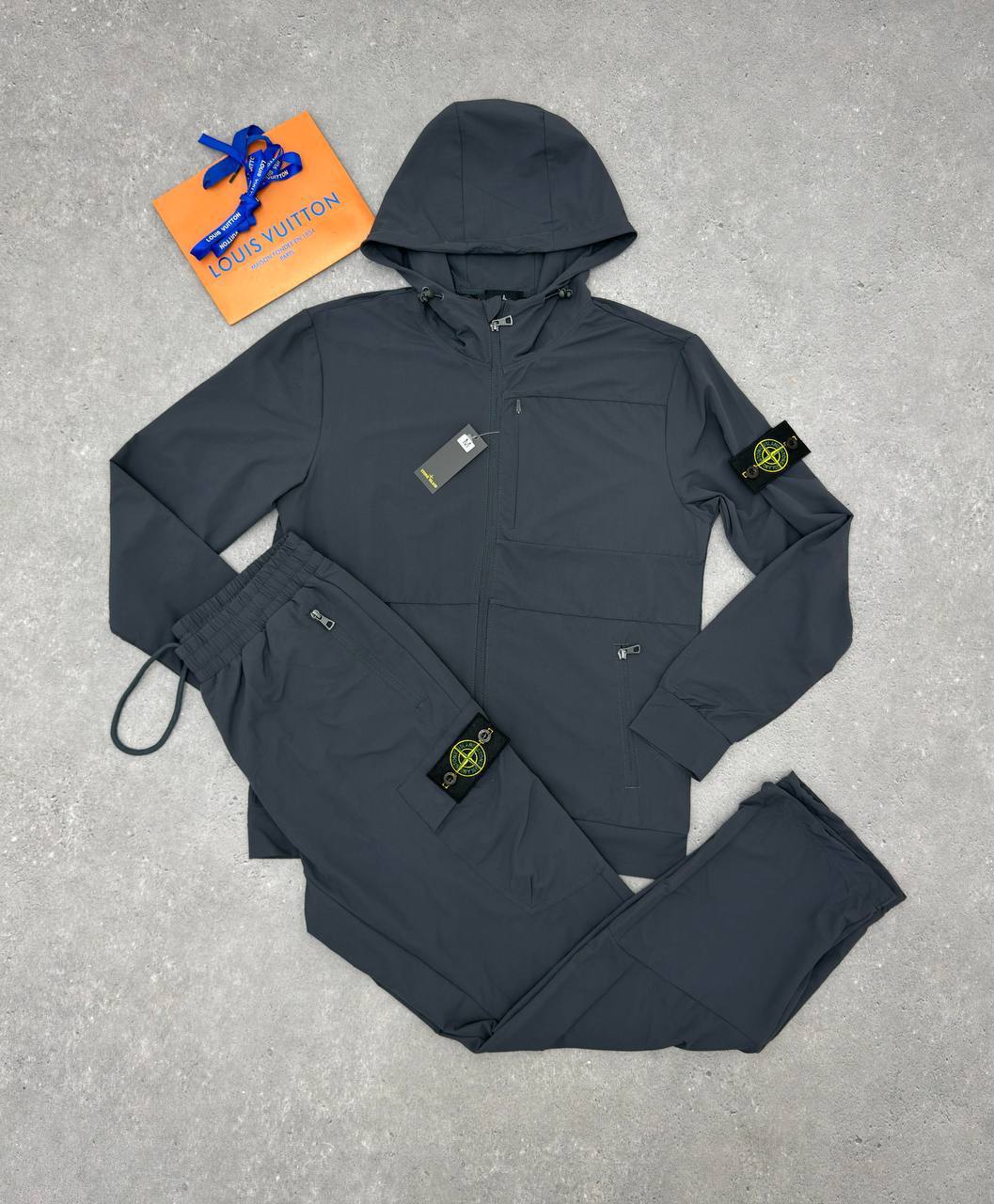 Stone Island Tracksuit with Cargo Trousers.