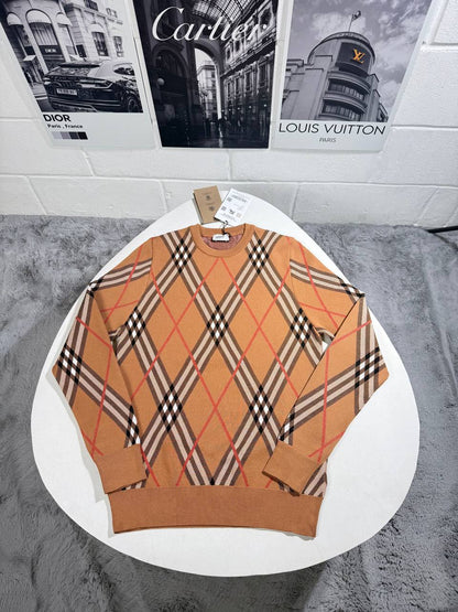 Burberry Check Wool-Blend Jumper