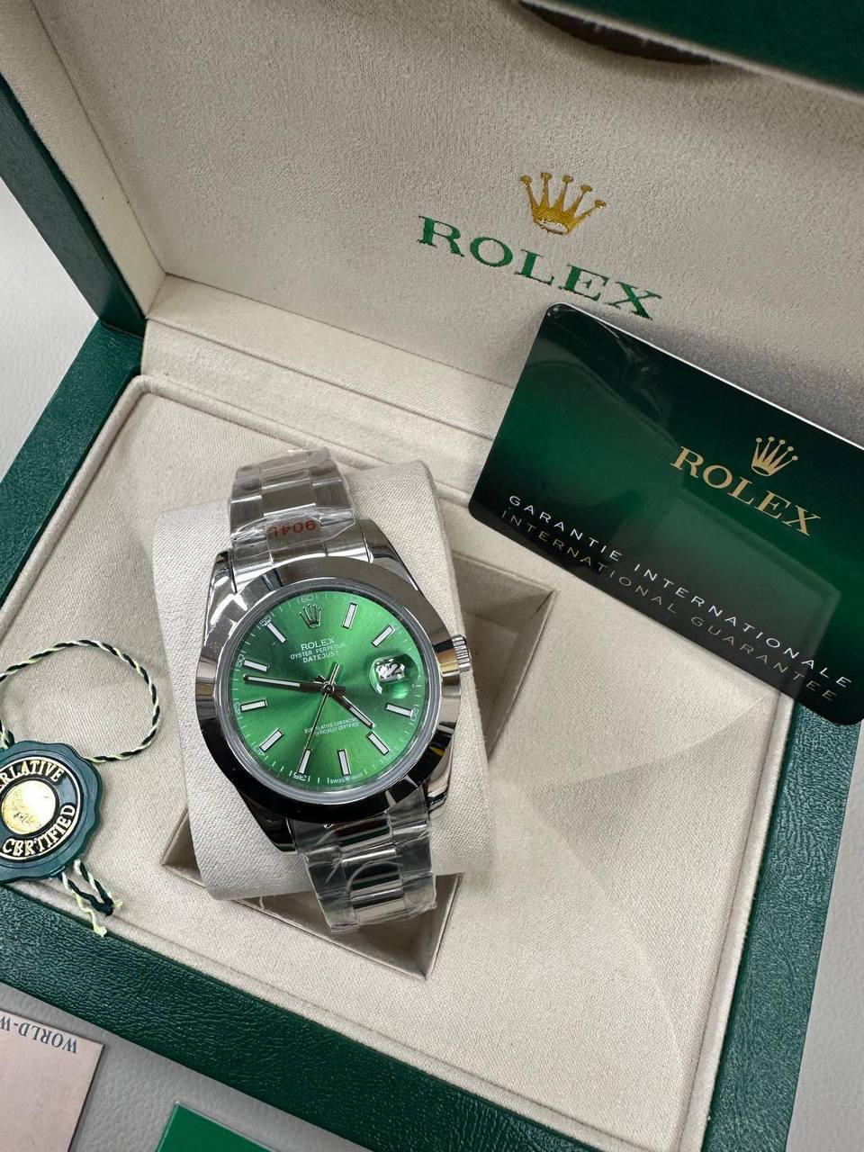 Rolex Datejust 41 Wristwatch The watch Features a Stainless Steel Oyster Case with Box & Paperwork