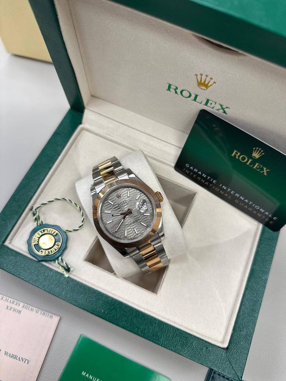 Rolex Datejust 41 Wristwatch The watch Features a Stainless Steel Oyster Case with Box & Paperwork