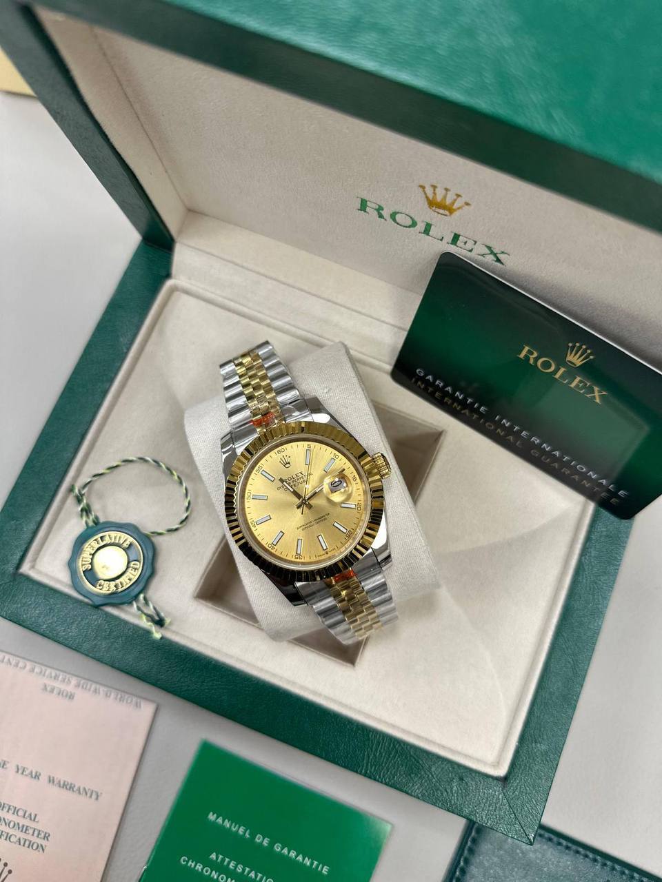 Rolex Datejust 41 Wristwatch The watch Features a Stainless Steel Oyster Case with Box & Paperwork