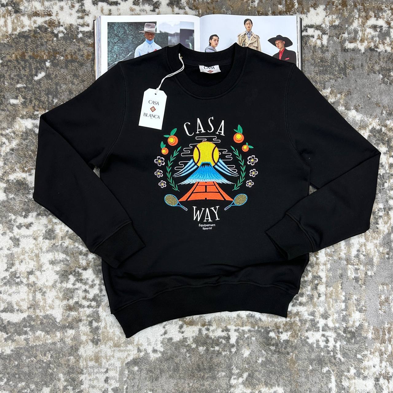 Casablanca 'Casa Way Tennis Club' Crew-Neck Jumper