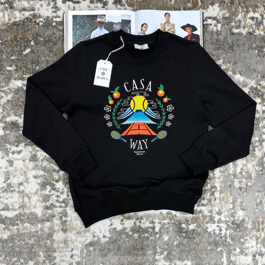 Casablanca 'Casa Way Tennis Club' Crew-Neck Jumper