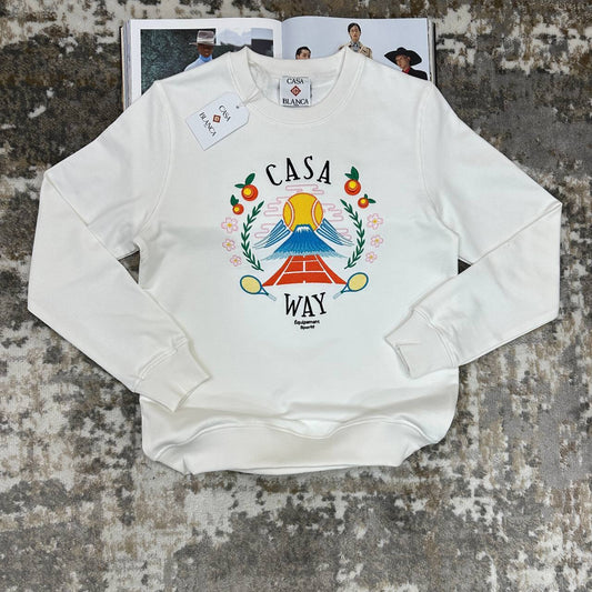 Casablanca 'Casa Way Tennis Club' Crew-Neck Jumper
