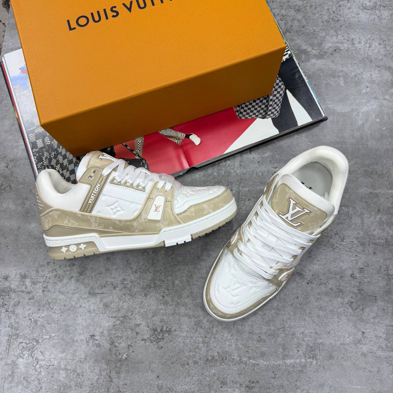 Louis Vuitton LV Trainer Sneakers Monogram Denim