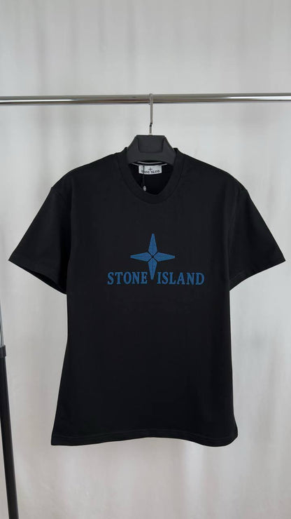 Stone Island Logo-Print Cotton T-Shirt