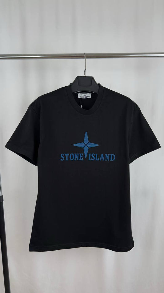 Stone Island Logo-Print Cotton T-Shirt