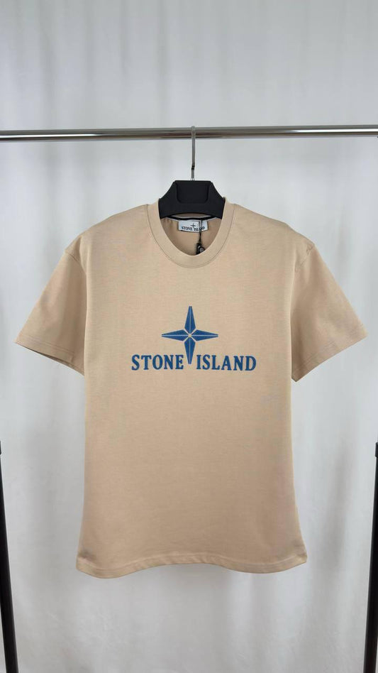 Stone Island Logo-Print Cotton T-Shirt