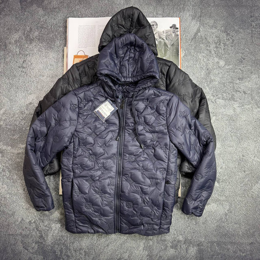 Louis Vuitton Monogram Quilted Hooded Blouson Jacket