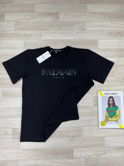 Balmain Cotton Logo-Print T-shirt