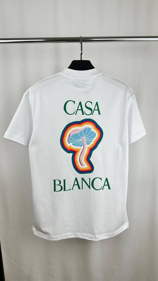 Casablanca Rainbow Mushroom Short Sleeve T-Shirt