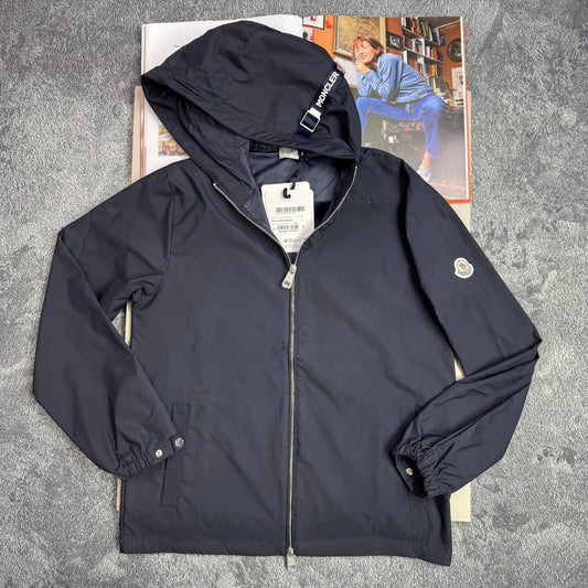 Moncler Etiache Black Wind Breaker Water-Repellent Shell Jacket