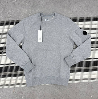 C.P. Company Diagonal Raised Fleece Lens Jumper